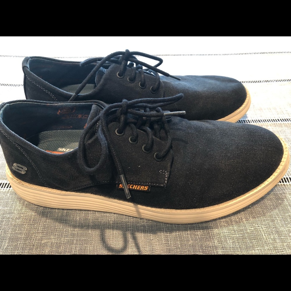 Skechers Canvas Relaxed Fit Memory Foam Shoe - image 1